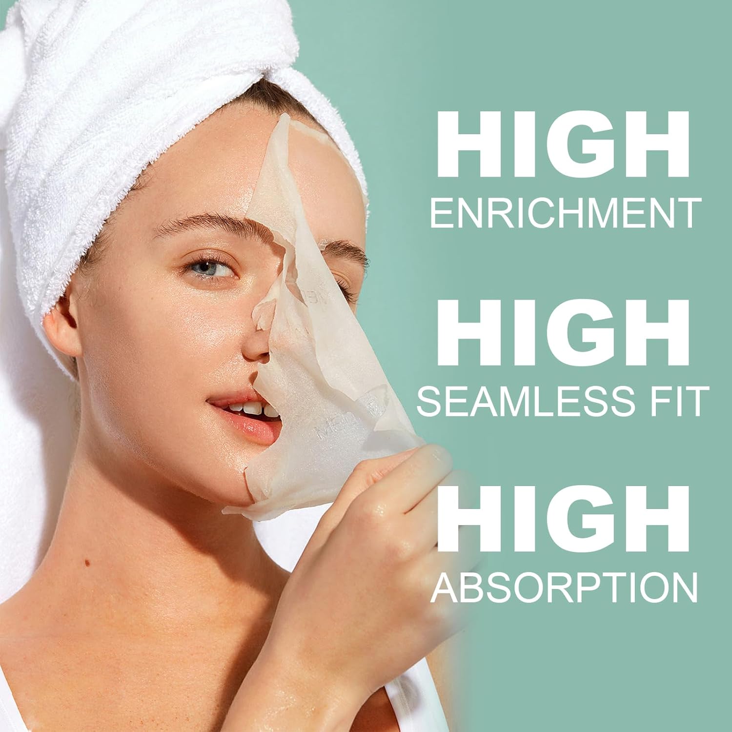 Fruit Extracted Sheet Face Masks Set - 6 Pack Hydrating & Nourishing Skincare for Dull, Tired Skin