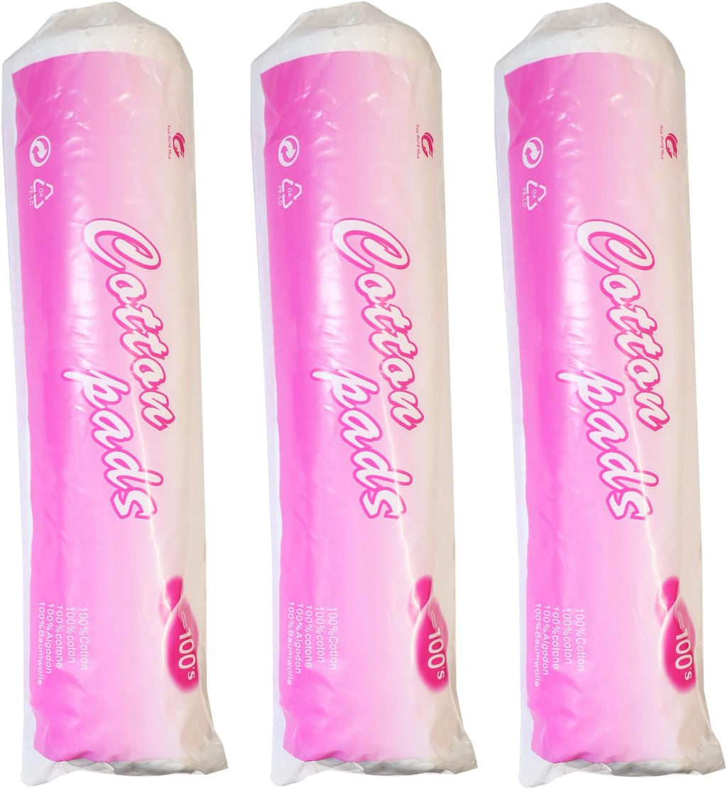 Premium Cotton Rounds for Makeup Removal - 80 Count Lint-Free, Reusable & Soft Facial Pads