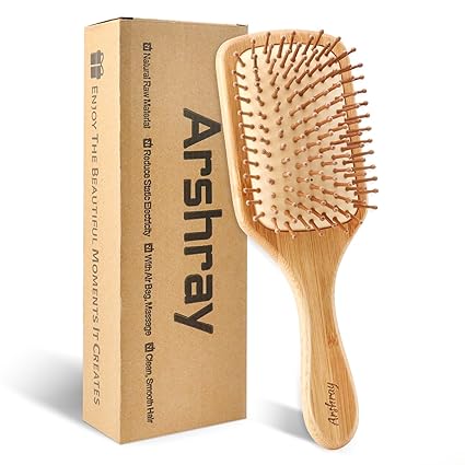 Premium Bamboo Hair Comb - Detangles & Reduces Static for Scalp Care