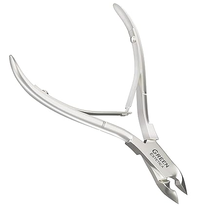 Professional Stainless Steel Cuticle Trimmer – Sharp Blade Cuticle Nipper Cutter for Manicure & Pedicure Nail Care Tool (Double Spring, Silver)