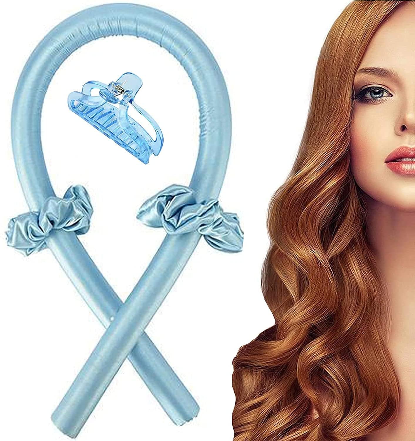 Heatless Curling Rod Headband for Women – No Heat Hair Curlers Set for Soft Natural Waves & Curls | Overnight Hair Styling Tool for Long & Medium Hair
