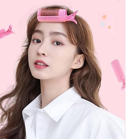 4 Peace's 2-in-1 Hair Rollers with Clips – Large Self Grip Hair Curlers for Volume & Natural Fluffy Curls | No Heat Hair Styling Rollers for Women