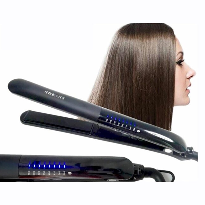 SOKANY HS-991 Electric Hair Straightening Brush & Hot Air Blower | 2-in-1 Ceramic Hair Styler for Smooth, Straight & Frizz-Free Hair