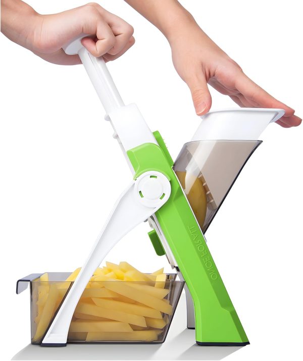 Mandoline Slicer Plus, Biger Size, Adjustable Vegetable Food Chopper Potato Fries Cutter, Detachable Blade, Kitchen Chopping Artifact,