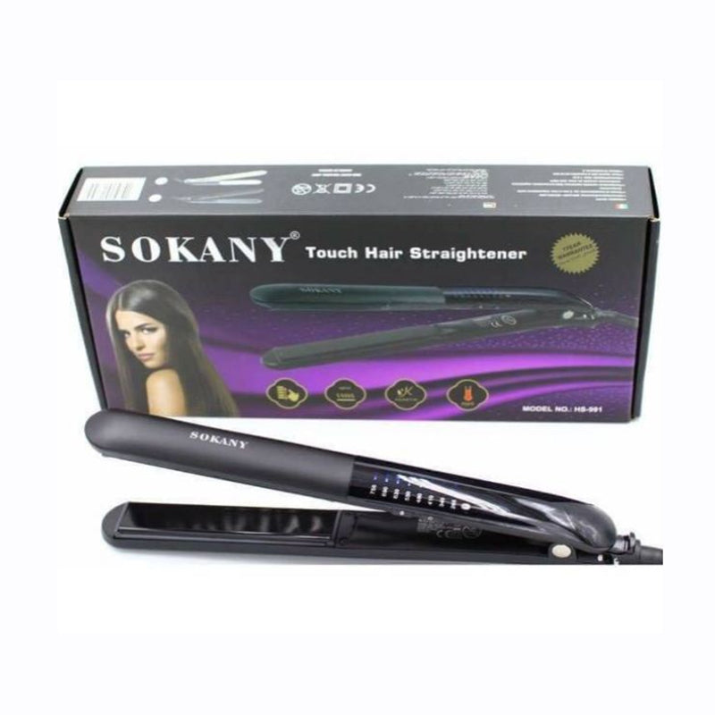 SOKANY HS-991 Electric Hair Straightening Brush & Hot Air Blower | 2-in-1 Ceramic Hair Styler for Smooth, Straight & Frizz-Free Hair