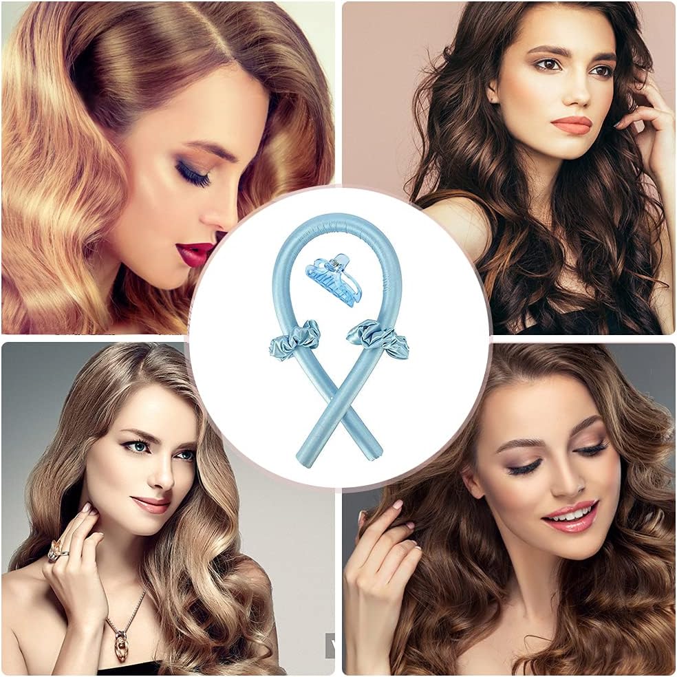 Heatless Curling Rod Headband for Women – No Heat Hair Curlers Set for Soft Natural Waves & Curls | Overnight Hair Styling Tool for Long & Medium Hair