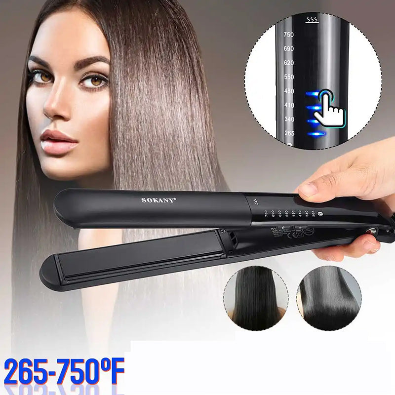 SOKANY HS-991 Electric Hair Straightening Brush & Hot Air Blower | 2-in-1 Ceramic Hair Styler for Smooth, Straight & Frizz-Free Hair