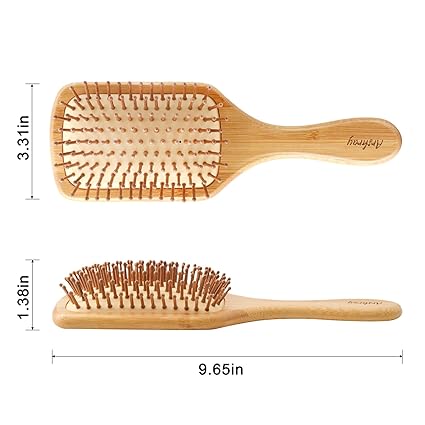 Premium Bamboo Hair Comb - Detangles & Reduces Static for Scalp Care