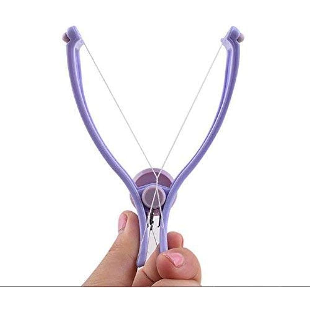 Purple Precision Pro Threading Kit - At-Home Eyebrow & Facial Hair Remover Machine | Reusable Beauty Tool