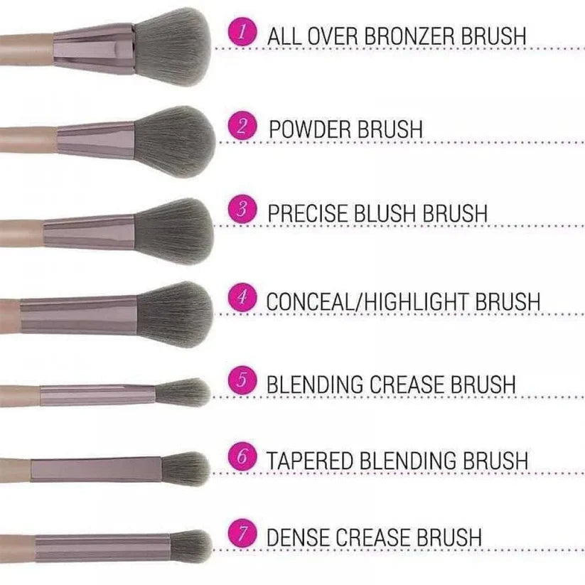 Premium 15-Piece Makeup Brush Set with 2 Beauty Blenders | Pro Vegan Brush Kit for Flawless Foundation, Contour & Eyeshadow