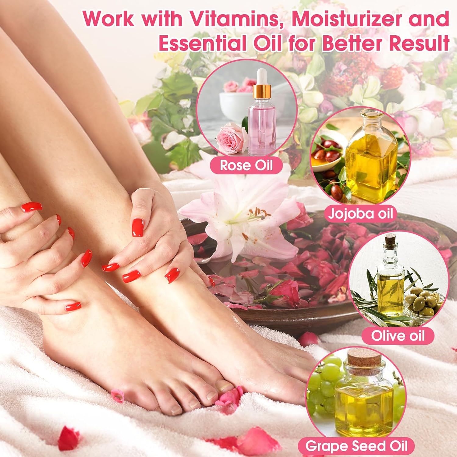 6 Pairs Silicone Moisturizing Gel Socks for Dry Cracked Feet – Hydrating Foot Mask Heel Repair Spa Socks for Soft Smooth Skin (Women Foot Care Treatment)