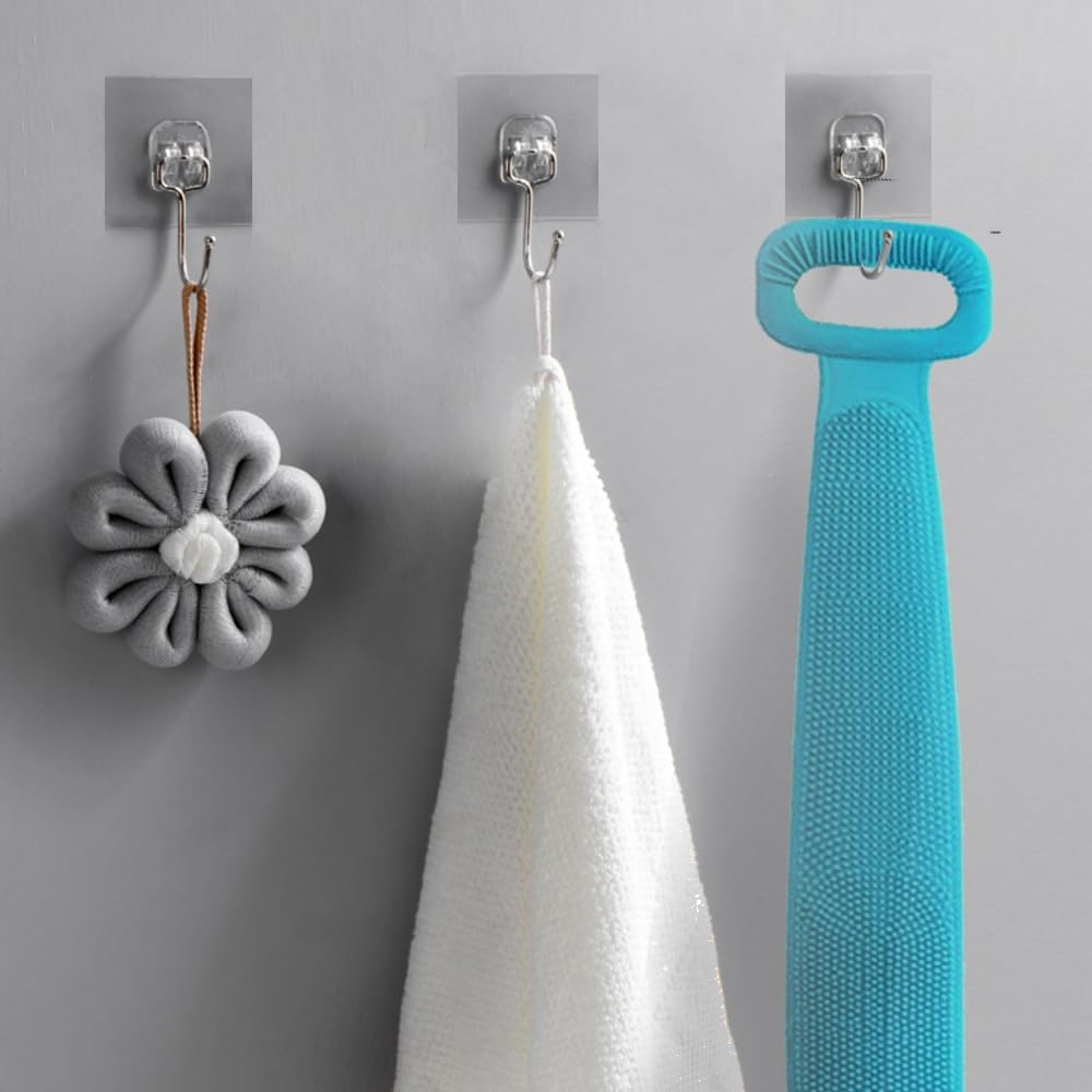 Exfoliating Back Scrubber with Long Handle - Reusable Silicone Body Brush for Shower