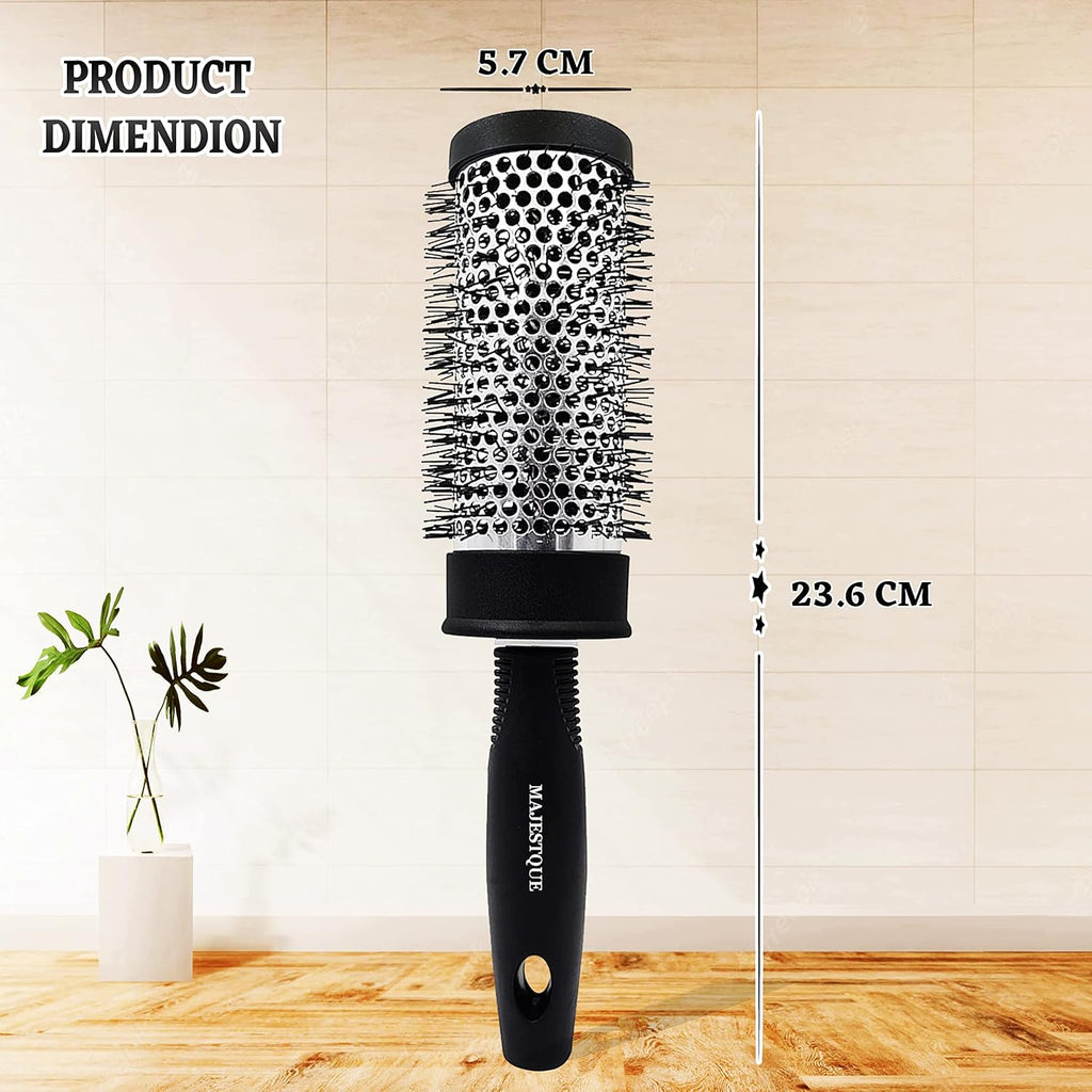3-in-1 Hot Air Blow Dry Brush | Volumizing & Curling Hair Styler with Ceramic-Coated Bristles | For All Hair Types (Men & Women)