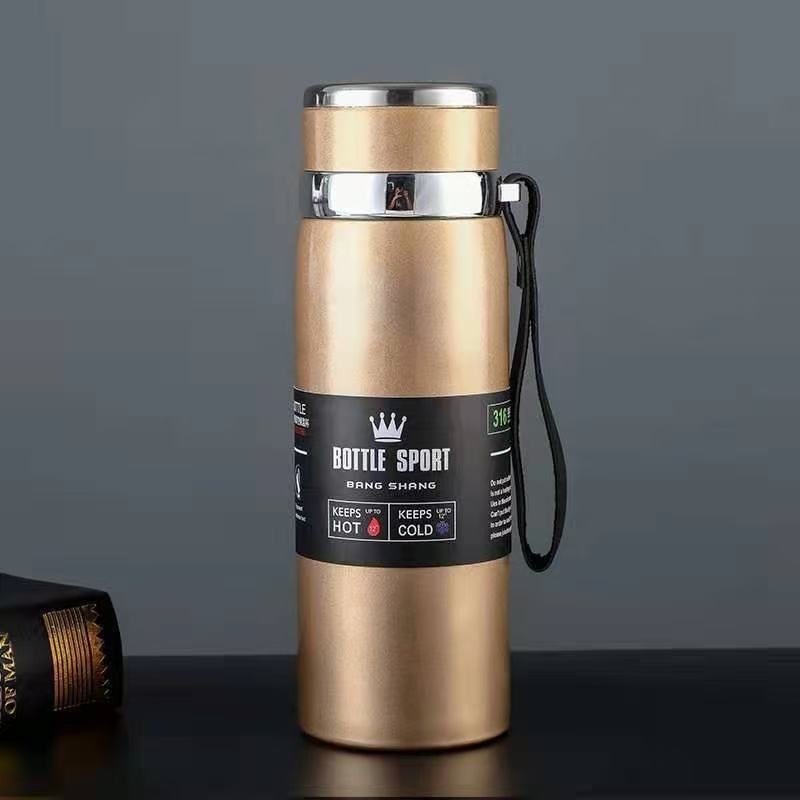 1L 316 Stainless Steel Thermos Bottle Large Capacity Portable Double Wall Vacuum Insulated Sports Water Bottle