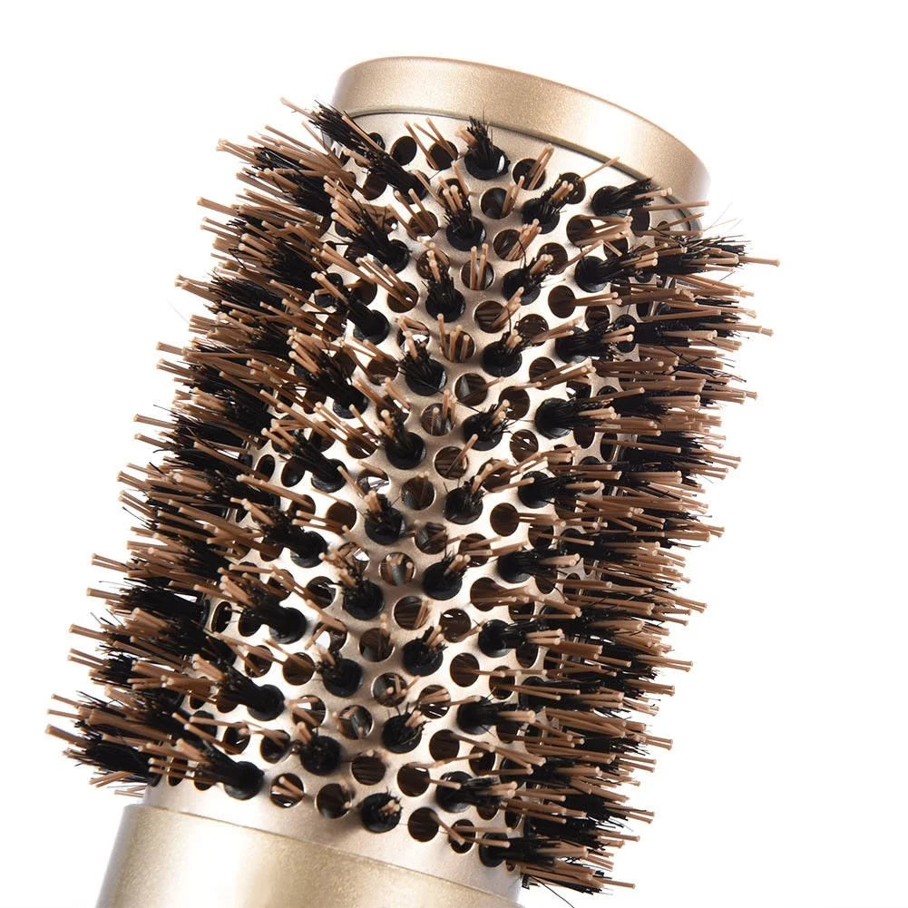 Nano Ionic Blow Dry Brush - Professional Hair Styling Tool for Frizz-Free Shine, Voluminous Blowouts & Effortless Curls