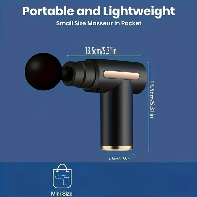 6-in-1 Percussion Massage Gun – Deep Muscle Relief