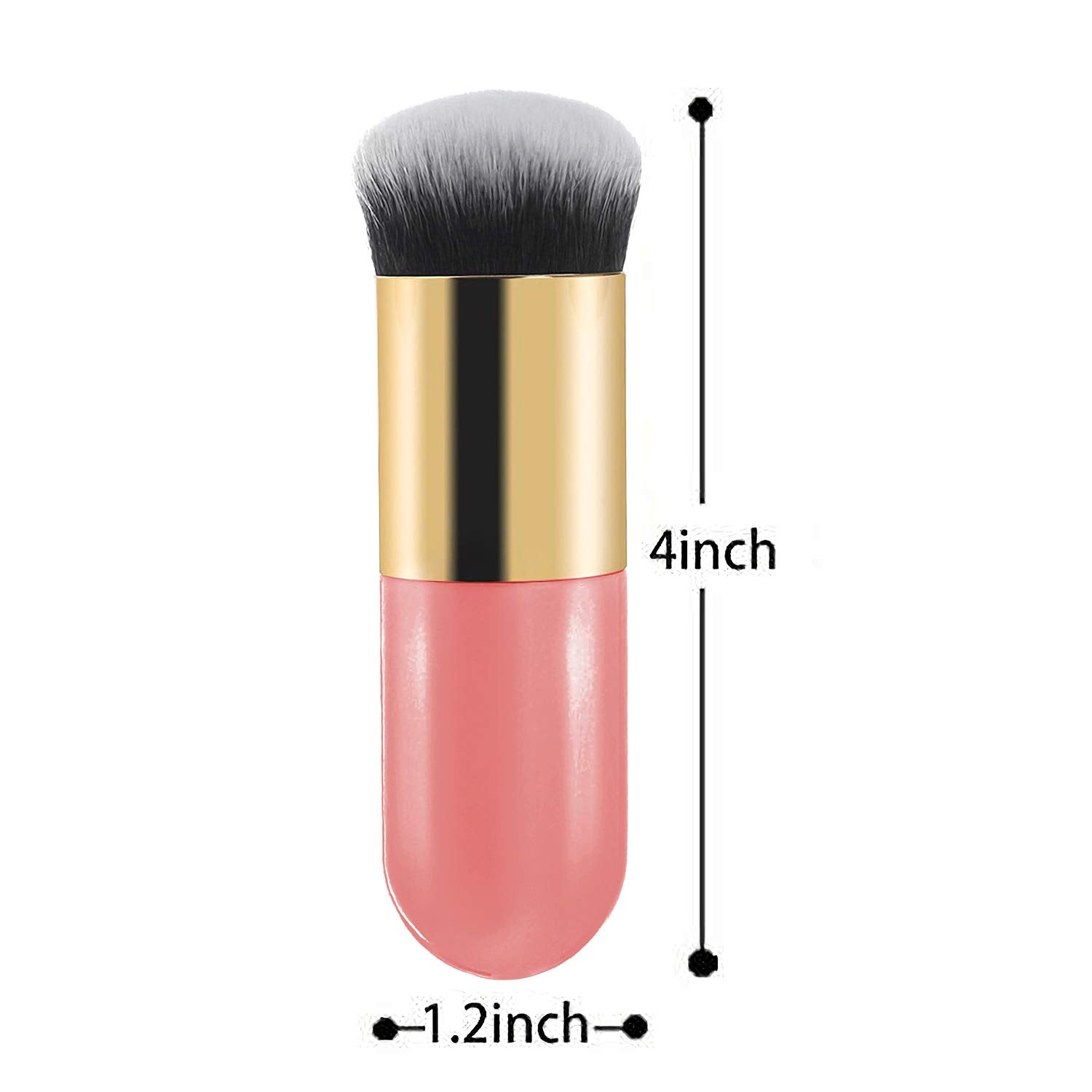 The All-in-One Foundation Brush | Chubby Kabuki for Liquid, Cream & Flawless Powder Makeup