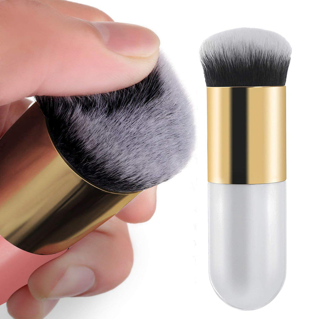The All-in-One Foundation Brush | Chubby Kabuki for Liquid, Cream & Flawless Powder Makeup