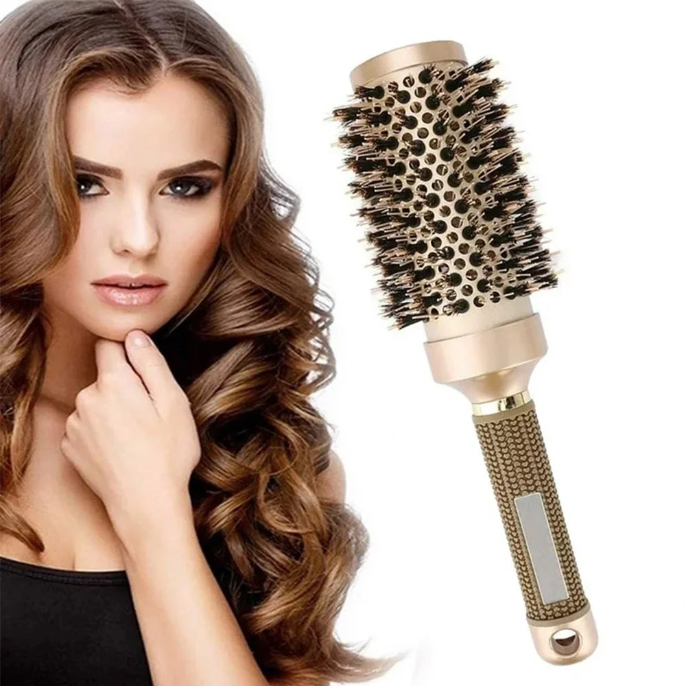 Nano Ionic Blow Dry Brush - Professional Hair Styling Tool for Frizz-Free Shine, Voluminous Blowouts & Effortless Curls