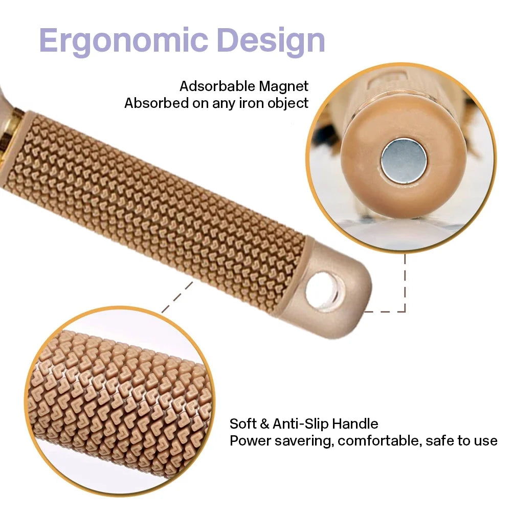 Nano Ionic Blow Dry Brush - Professional Hair Styling Tool for Frizz-Free Shine, Voluminous Blowouts & Effortless Curls