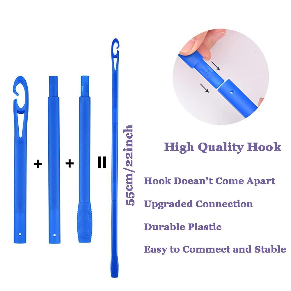 Heatless Waves Hair Curler Set - No Heat Damage Curling Ribbon with 2 Sizes of Styling Hooks for Defined, Beachy Waves