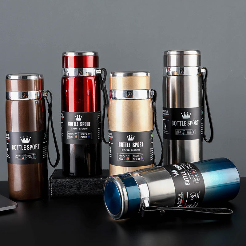 1L 316 Stainless Steel Thermos Bottle Large Capacity Portable Double Wall Vacuum Insulated Sports Water Bottle