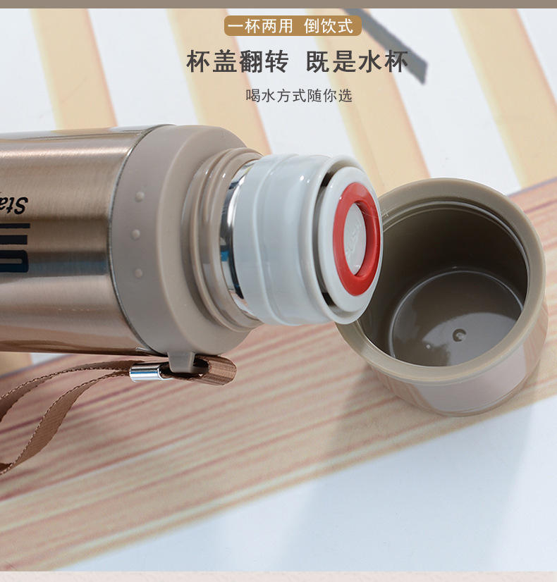 New Arrival 750ML Stainless Steel Bullet Shaped Thermos Cup Vacuum Flask Sustainable Insulated Water Bottle